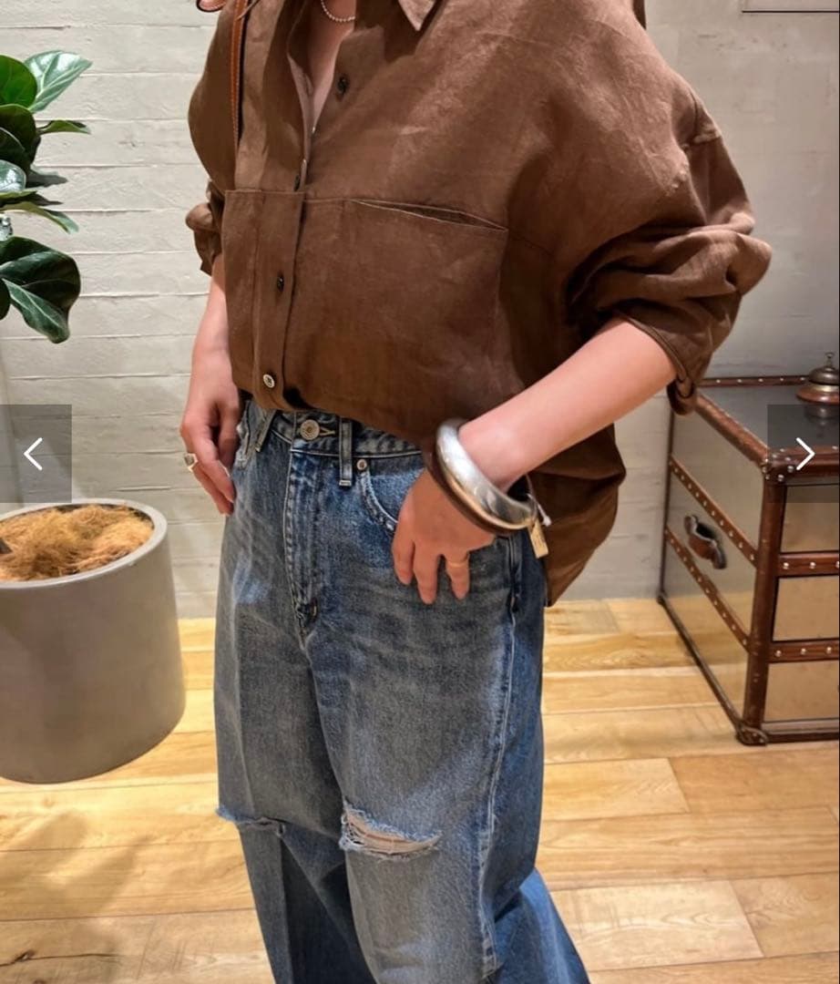 2025ss Plage RAMIE LYOCELL CROPPED シャツ