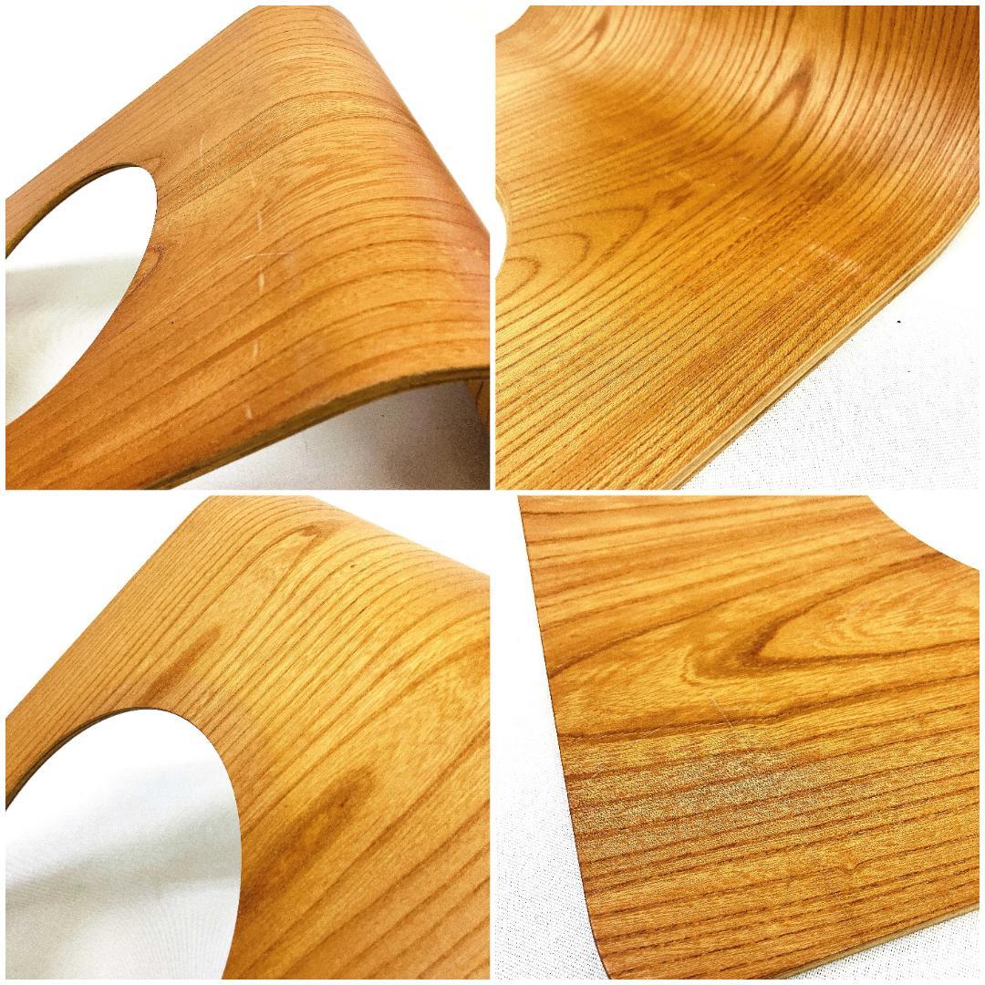 Tendo 天童木工 座椅子 2脚セット 藤森健次 曲げ木 ケヤキ板目 曲木⑭