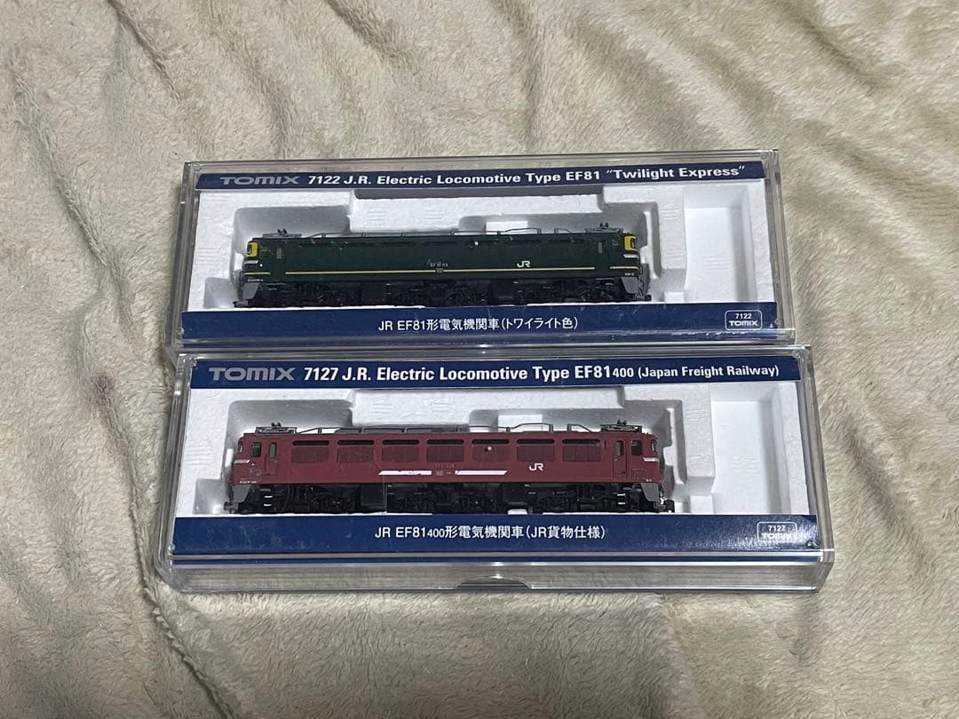 ハ*ー様 TOMIX EF81 トワイライト色& 貨物 400番台 (小加工)