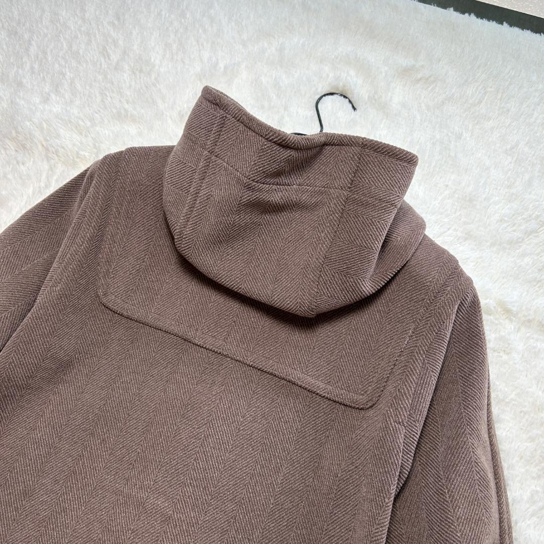美品✨グローバーオール キングストン ダッフルコート ヘリンボーン L相当 茶