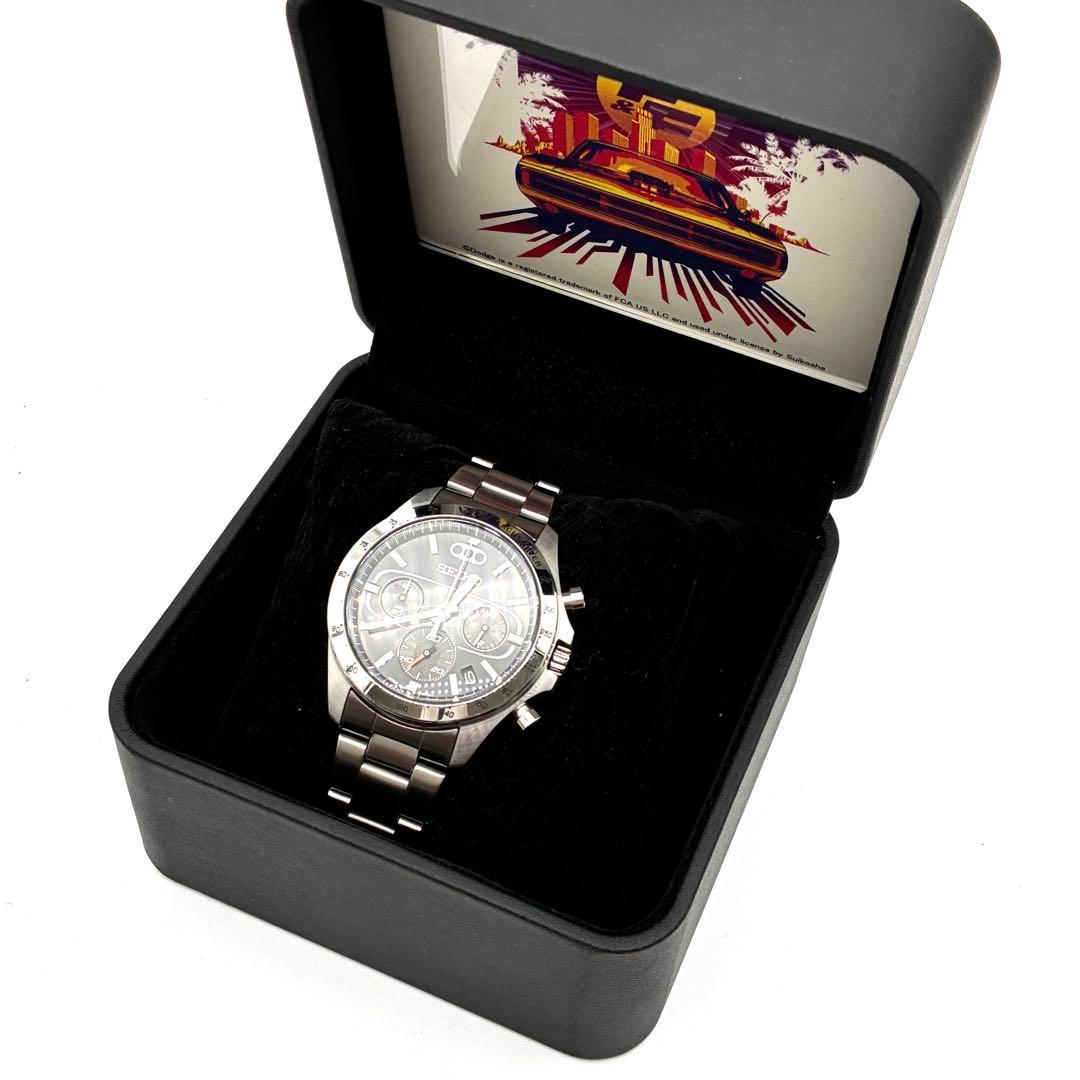 未使用級 セイコー ワイルドスピードコラボ 腕時計 メンズ ドム 稼動品 黒