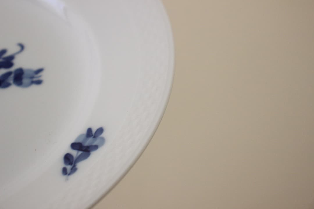 未使用・箱入　ロイヤルコペンハーゲン　ブルーフラワー　２３cmプレート　ペア