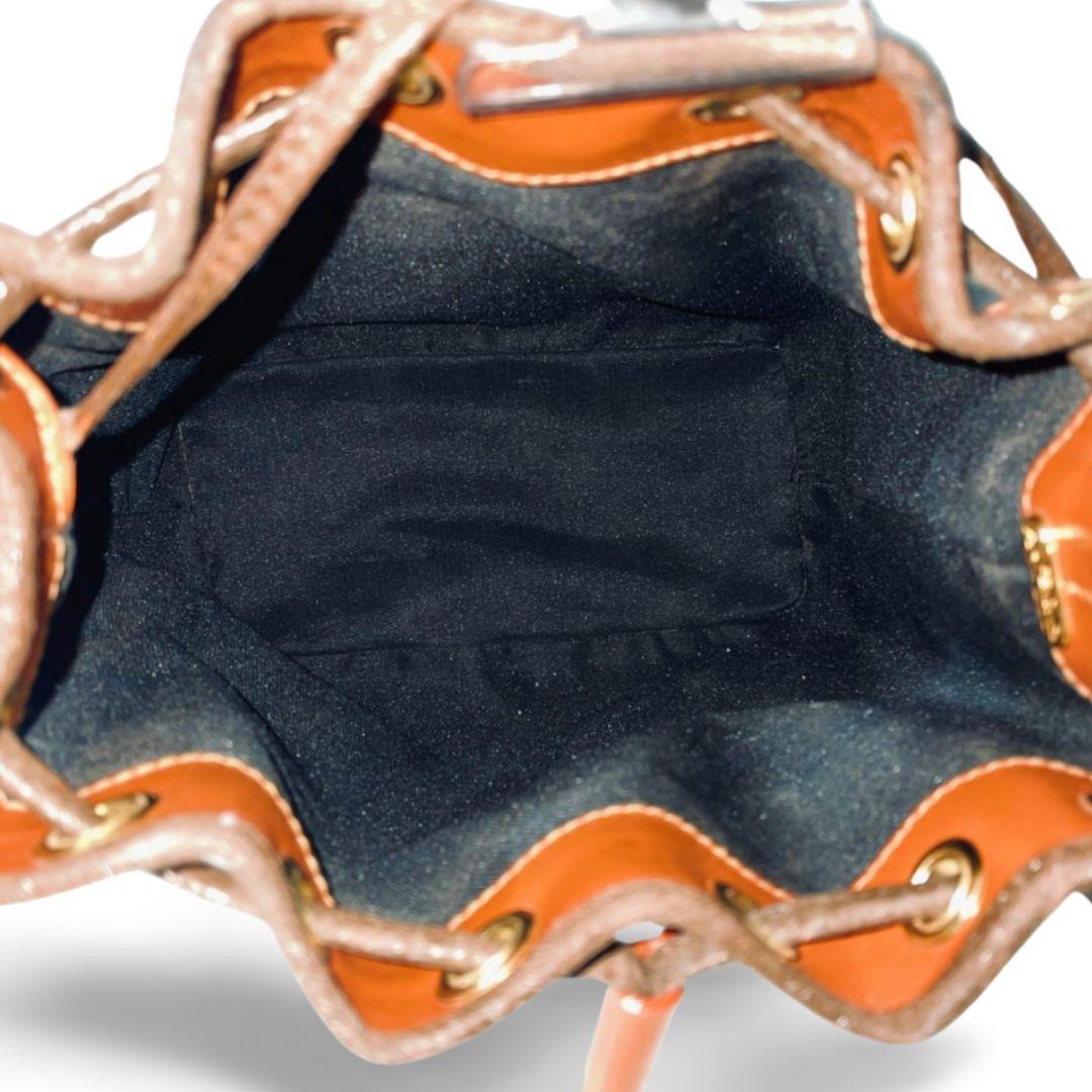 FENDI フェンディ ペカン ポーチ付き ショルダーバッグ 巾着 ゴールド金具