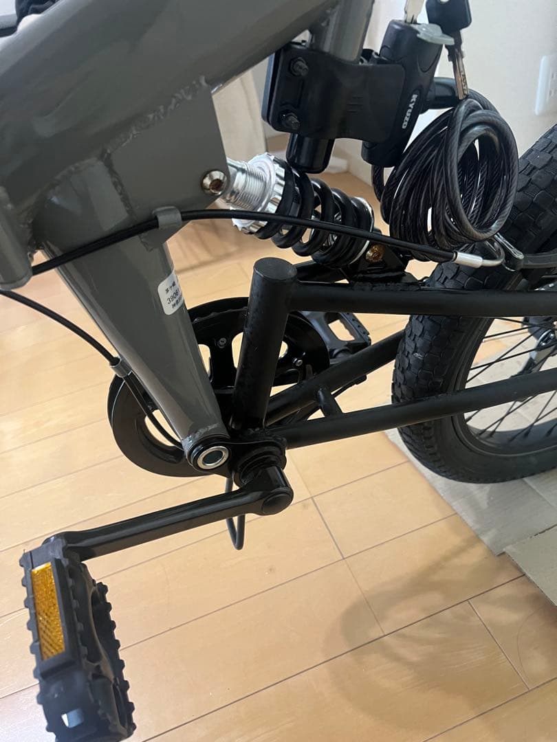 KYUZO KZ-110 20インチ折りたたみ自転車　カゴ付き