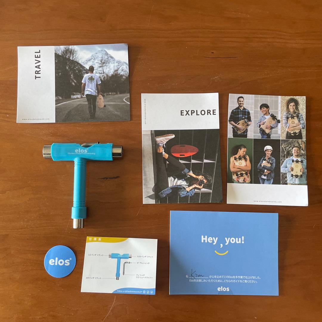 elos スケートボード★ブラック 袋付きイロスstateboard