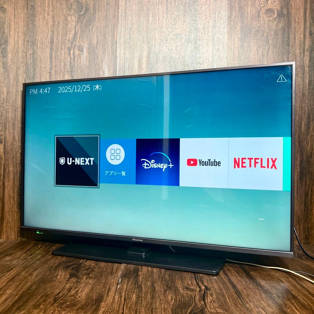 極美品 ハイセンス 43インチ 4Kテレビ 43A6800 2019年製