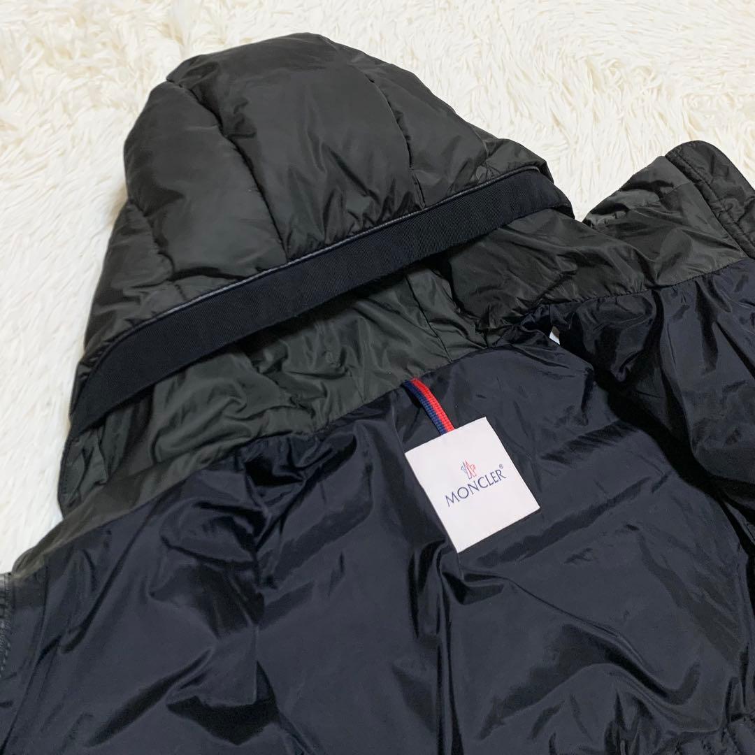 【yuyu】モンクレール ダウン TALEVE ラムレザー カーキ 2