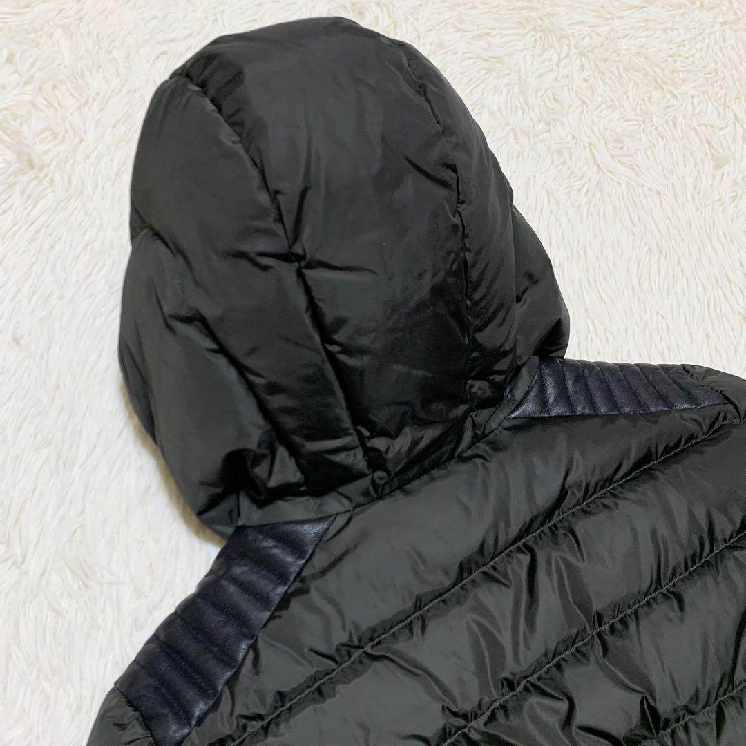 【yuyu】モンクレール ダウン TALEVE ラムレザー カーキ 2