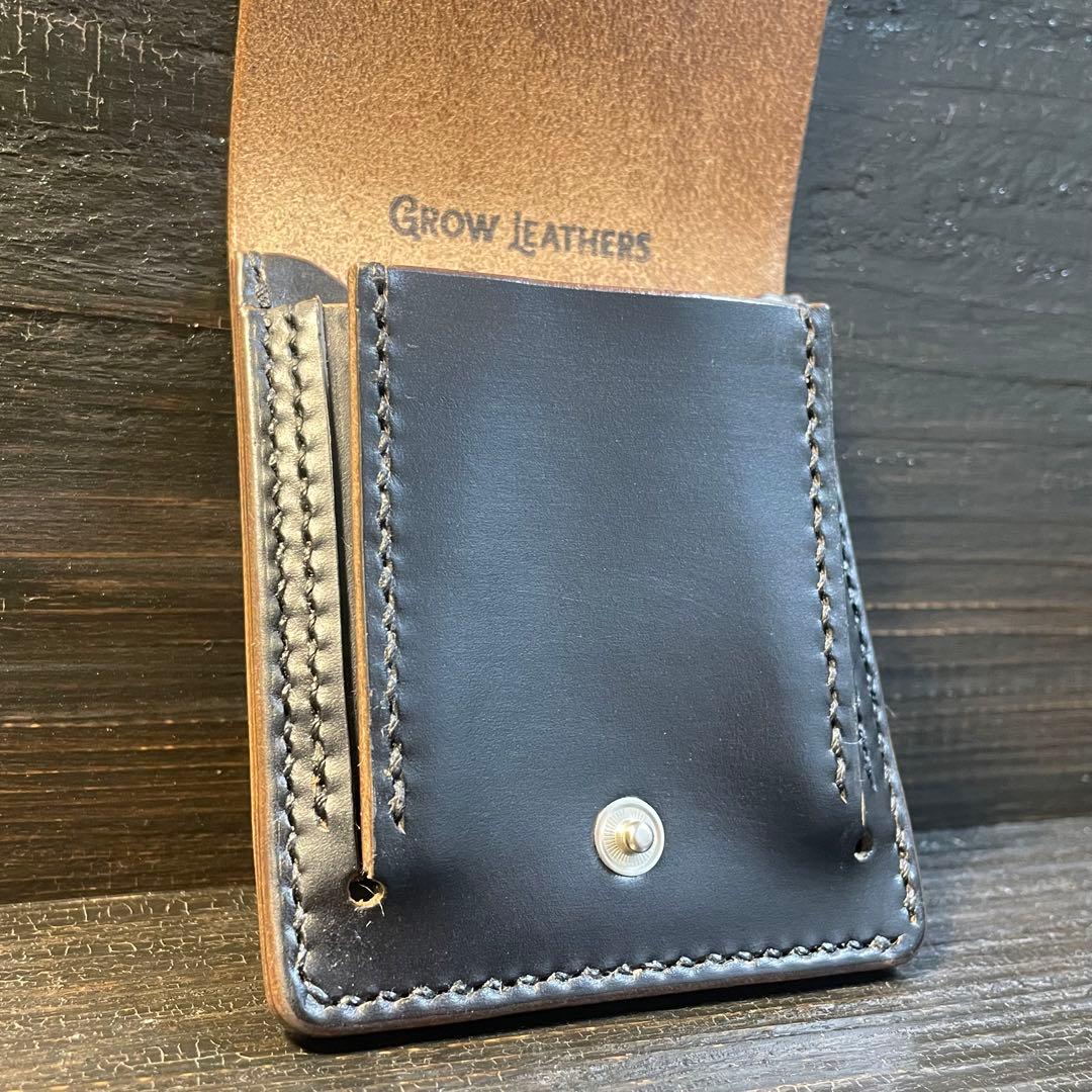 HORWEENクロムエクセル　スリムウォレット　コンチョカスタム　シルバー925