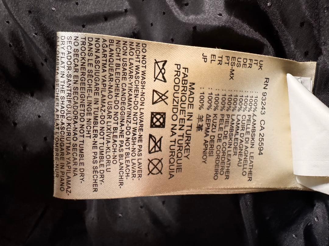 ブラック シングルライダースジャケット