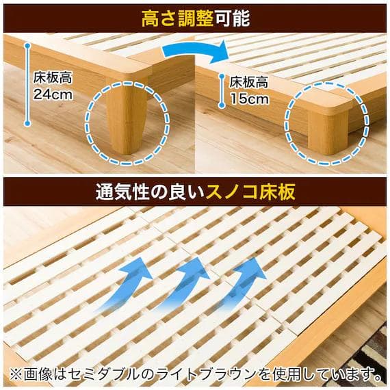 ニトリ ダブル すのこ ベッドフレーム ロデリック-S MBR