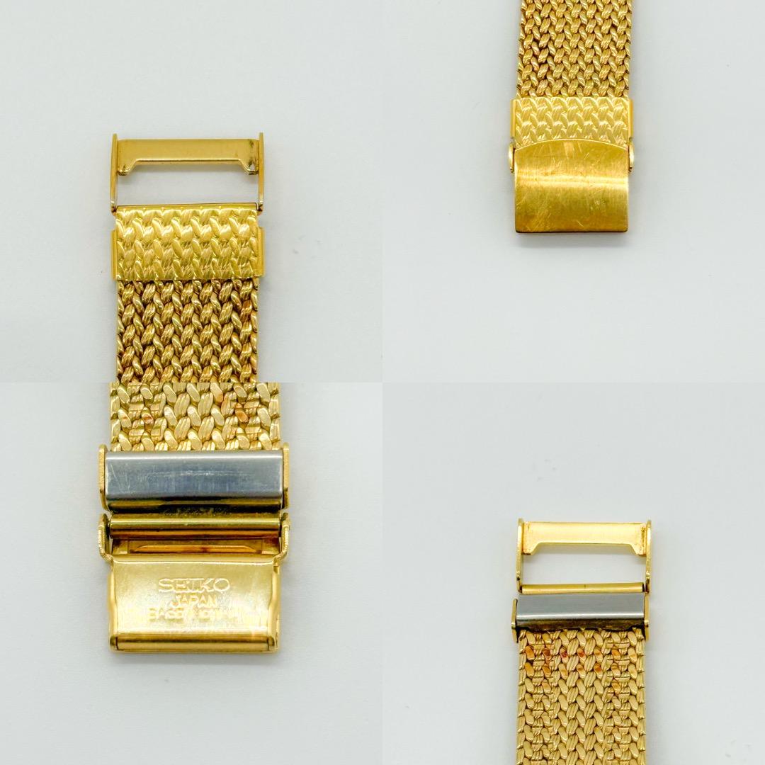 ♡キズなし・稼働良♡SEIKO DOLCE スクエア ゴールドメッシュ 腕時計