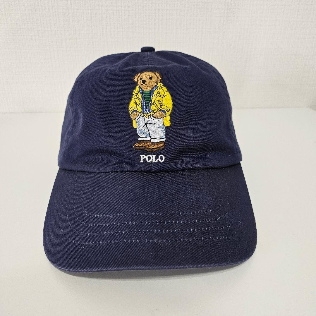 ラルフローレン　ポロベアー　キャップ　ネイビー