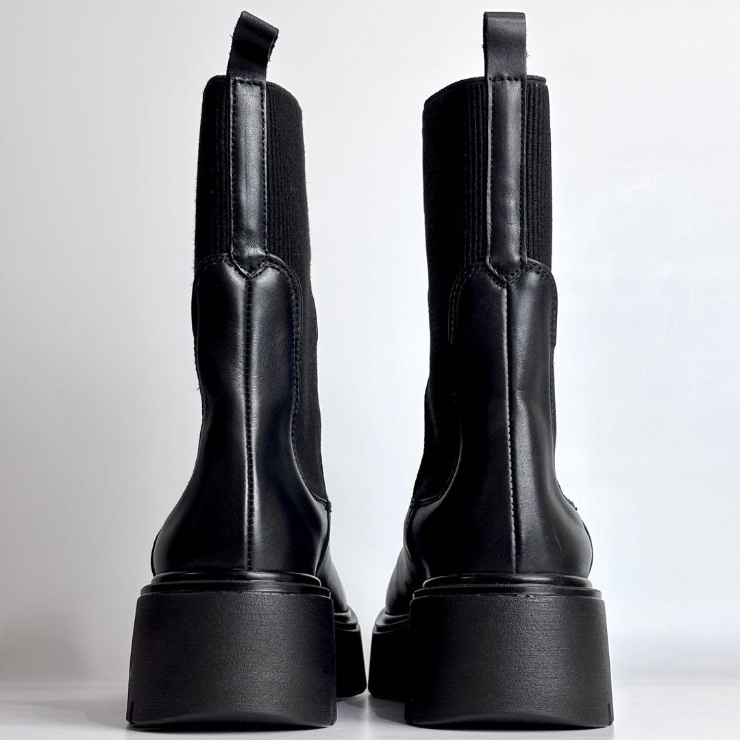 新品同様 CORSO ROMA 9 コルソローマ リブサイドゴアブーツ 23.5