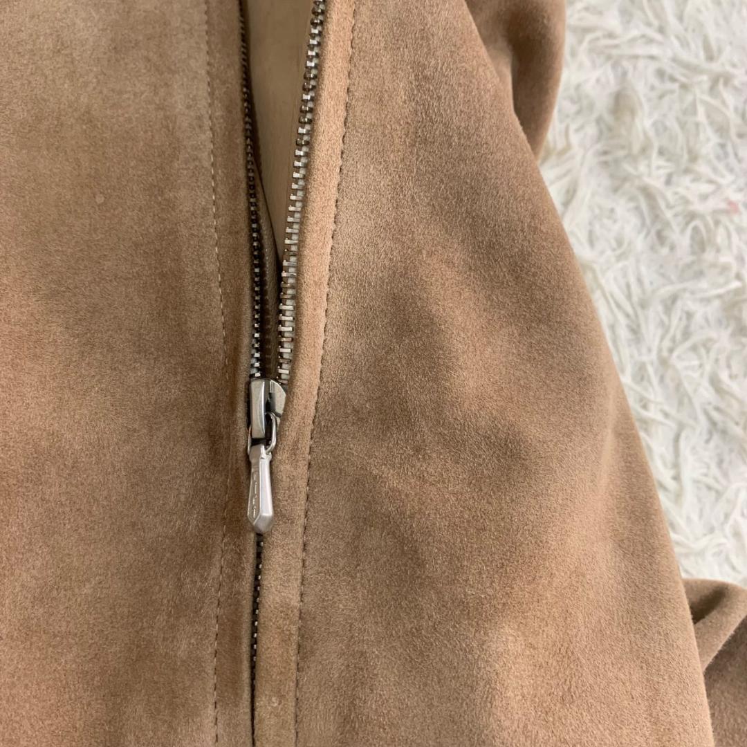 16495✨コモリ 羊革 レザージャケット シングルライダース 2 スエード