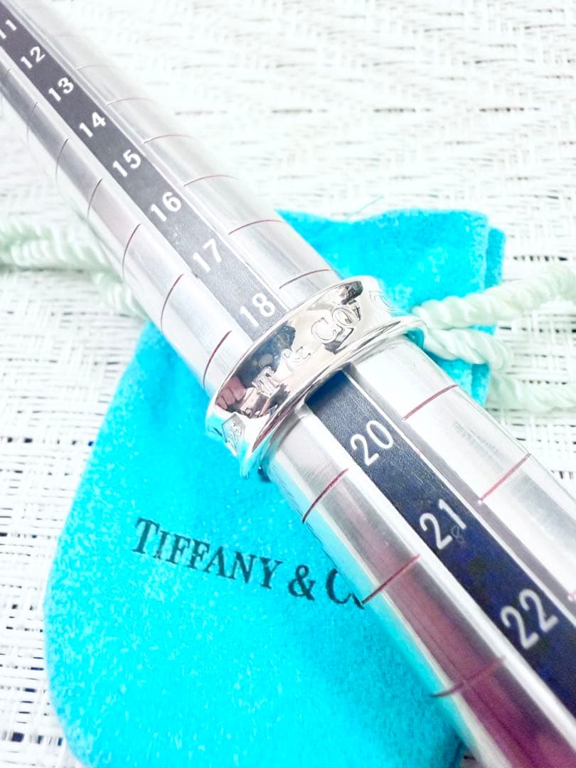 ティファニー　ナローリング　指輪　19号　研磨済み　1837 TIFFANY