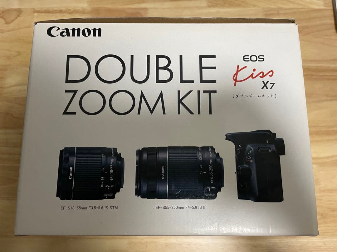 Canon EOS Kiss X7 DOUBLE ZOOM KIT 黒