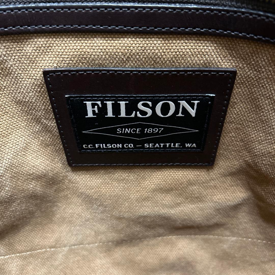 FILSON トートバッグ RUGGED CANVAS TOTE ダークタン