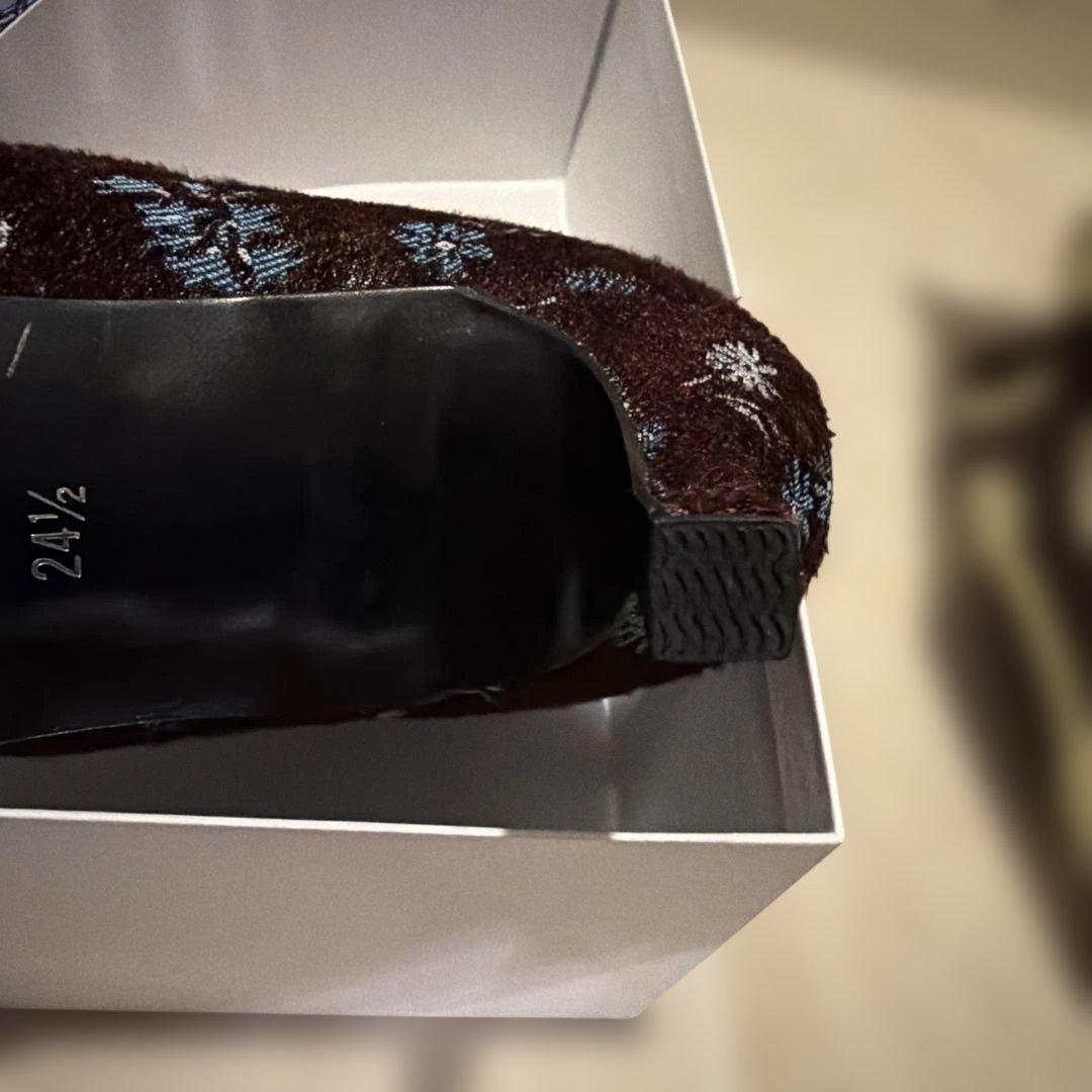 【新品】マメクロゴウチ　フローラルジャカードブーツ