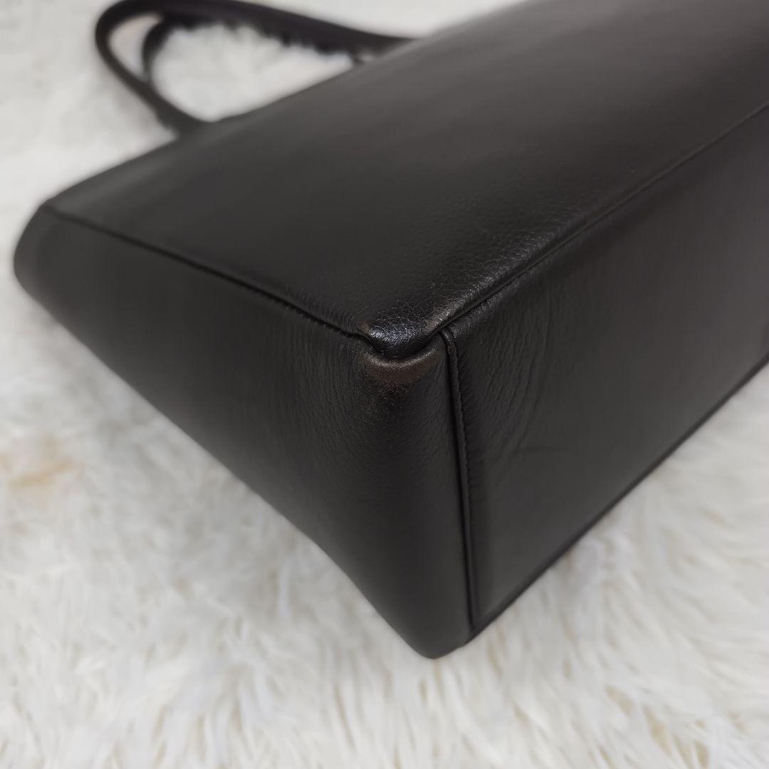 ✨美品✨ シップス スマート レザー トートバッグ シボ革 肩掛け A4可能 茶