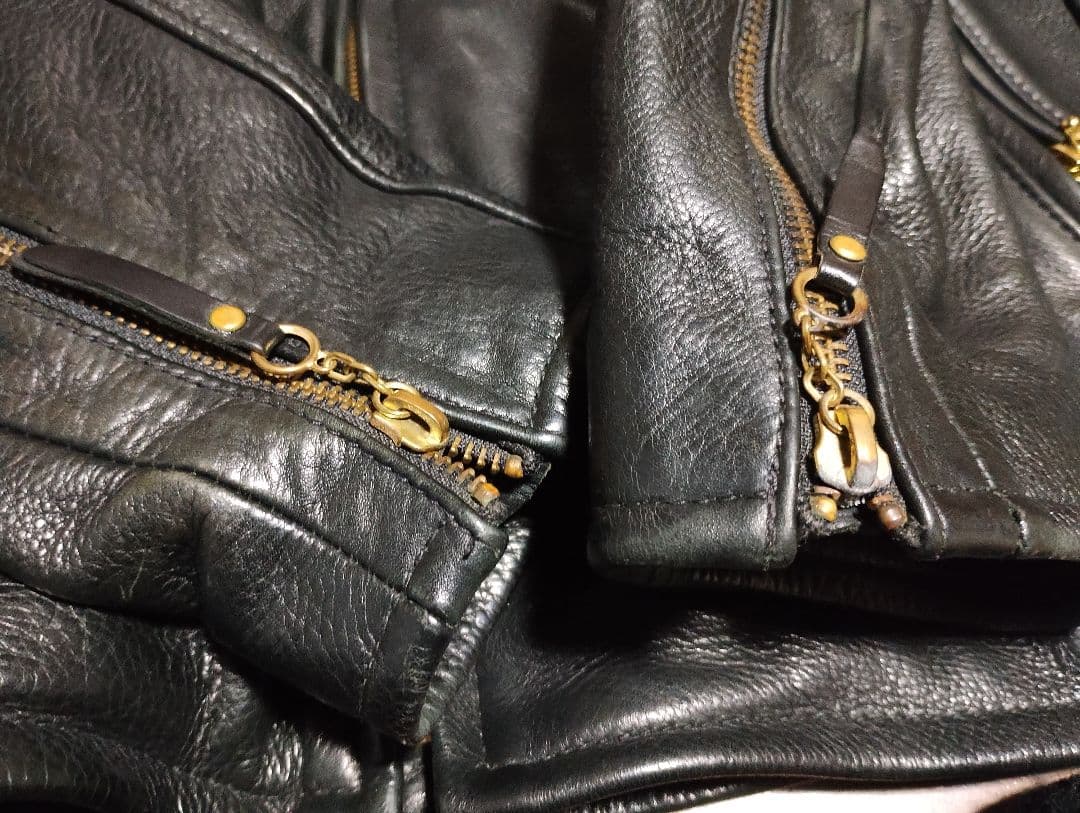 BEAMS PLUS 牛革シングルライダース L　USA製