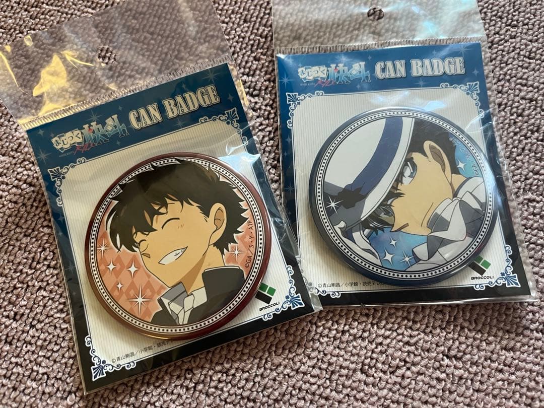 d*7様 【激レア】まじっく快斗 1412 怪盗キッド　黒羽快斗　缶バッジ　2点