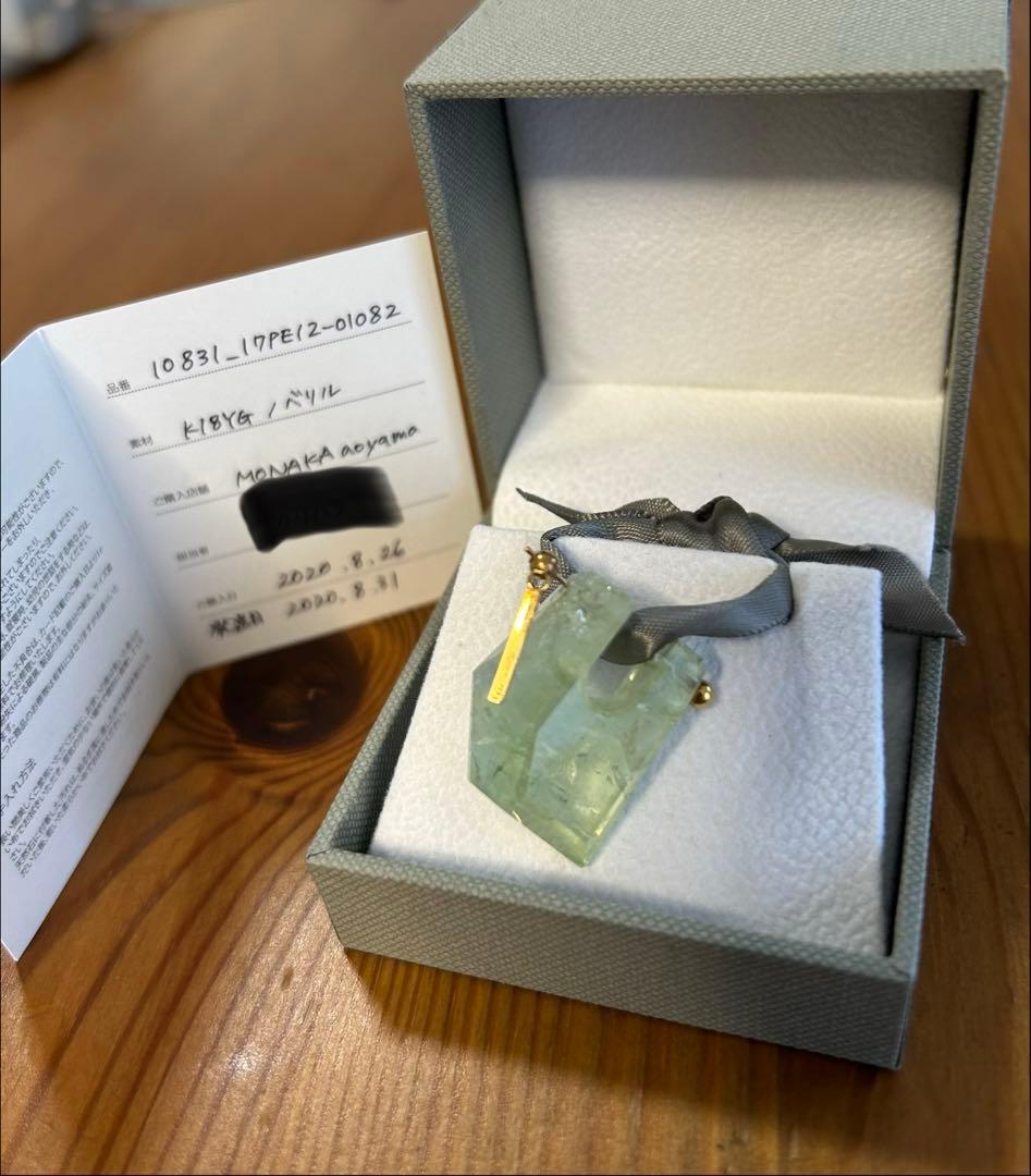 MONAKA jewellery グリーンベリル ロックピアス モナカジュエリー