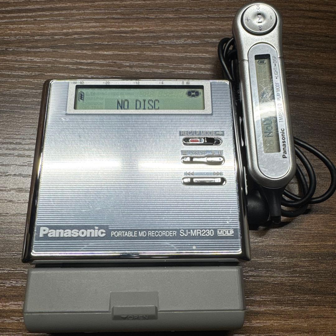 Panasonic ポータブルMDプレイヤー SJ-MR230 録音・再生