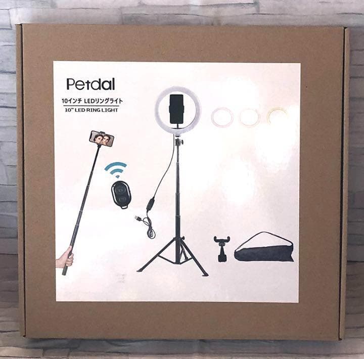 120個もの高輝度SMD/LED搭載★修正なしで配信OKの美しさ♪❤リングライト