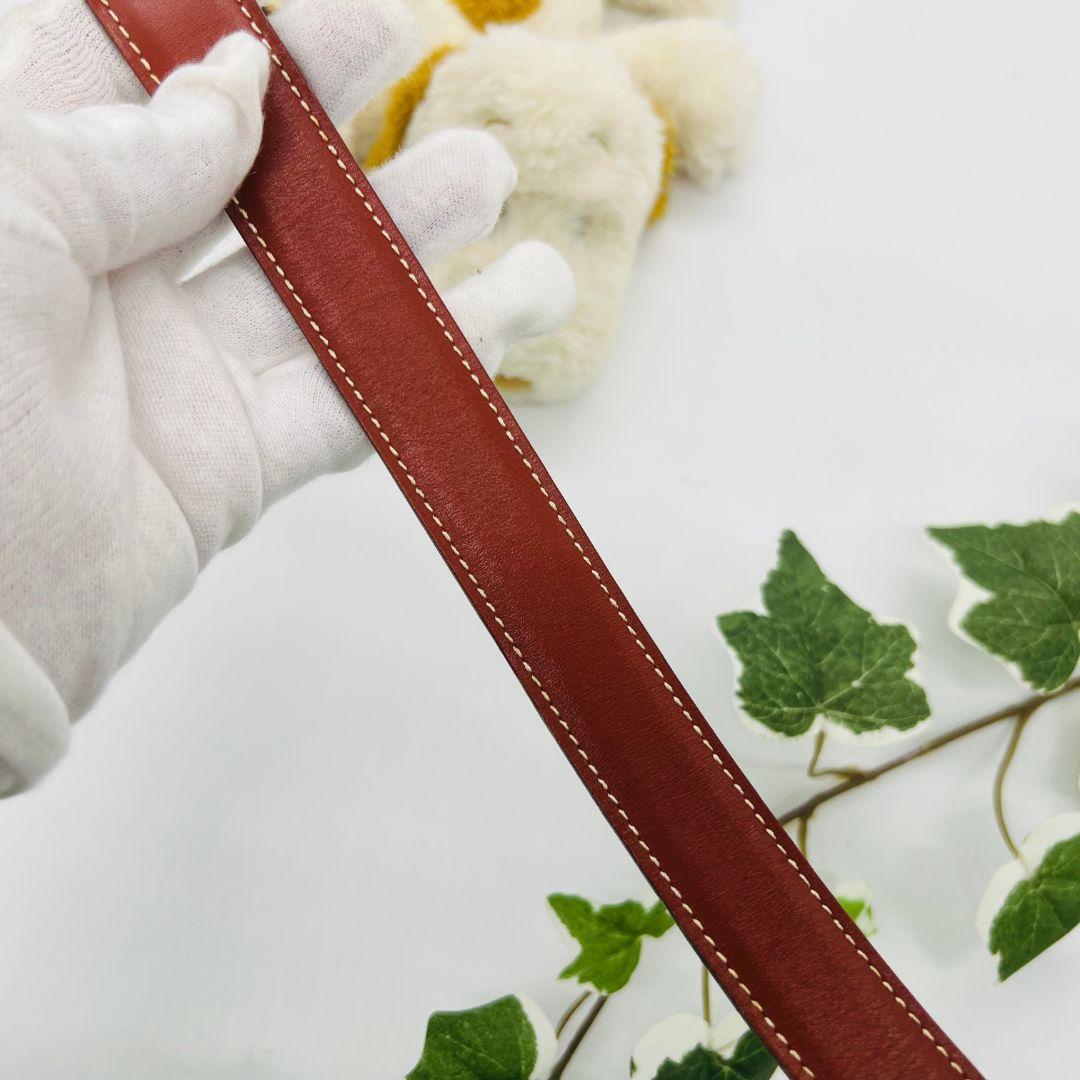 HERMES エルメス コンスタンス　Hベルト ベルト ゴールド　ブラウン ミニ