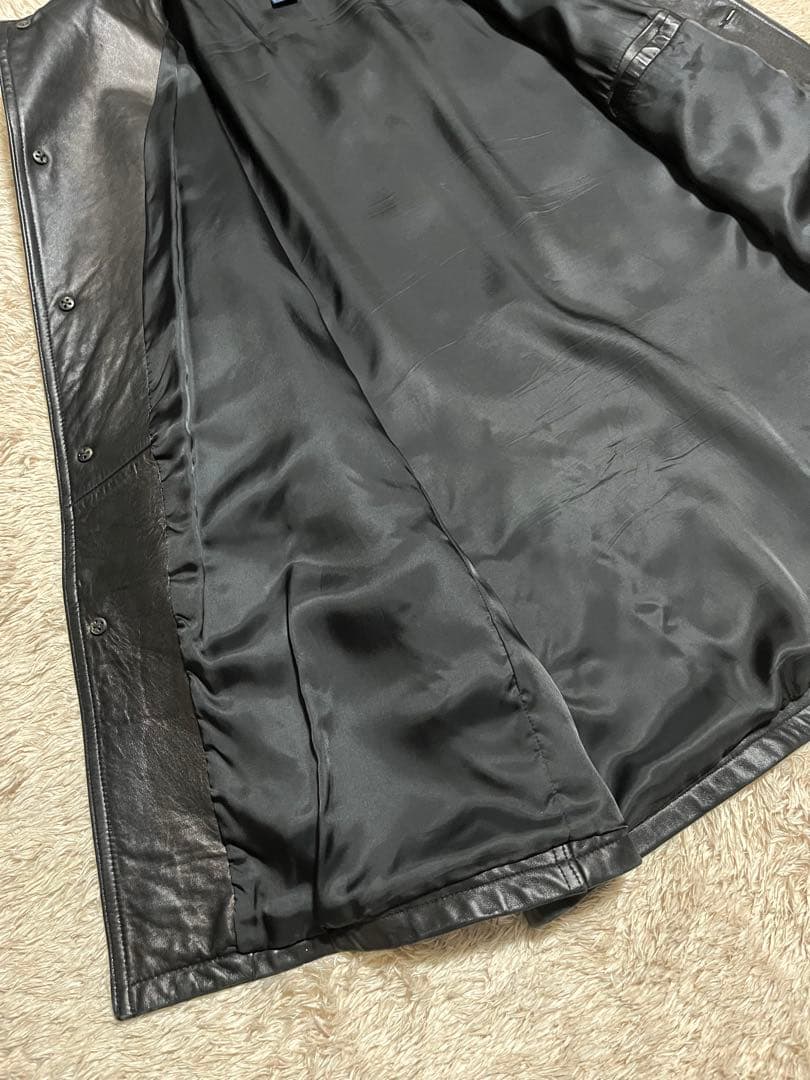 Polo by Ralph Lauren ブラックレザー カーコート XXL