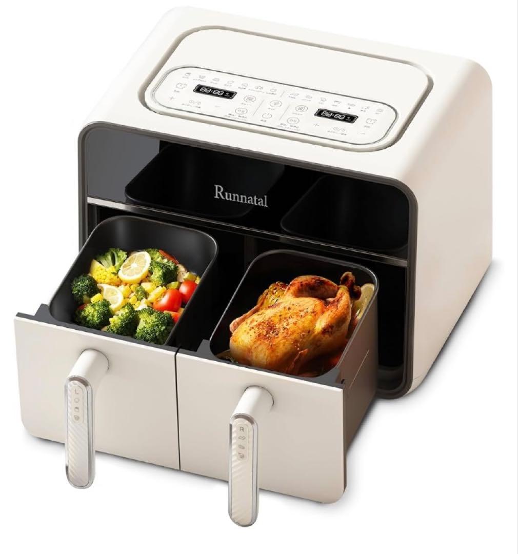 Runnatal エアフライヤー 8L 大容量電気フライヤー 家庭用