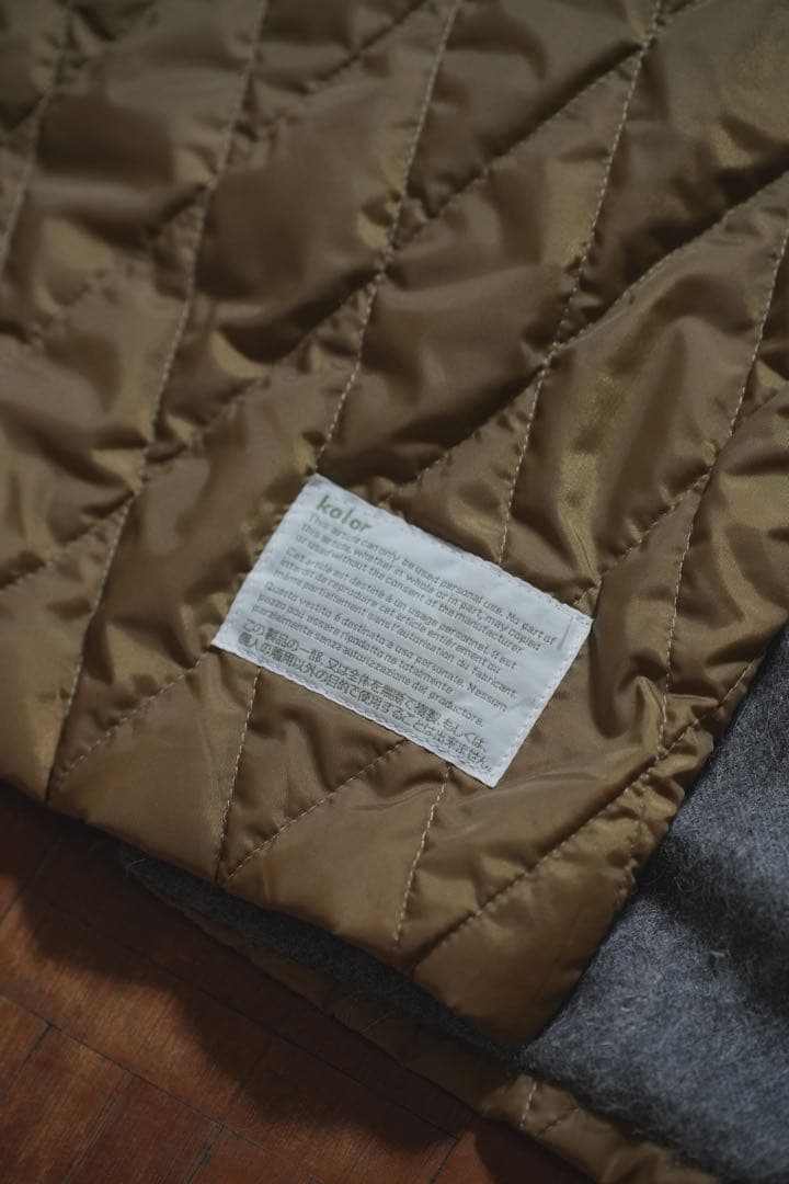 kolor アルパカ　シャギーコート　リバーシブル