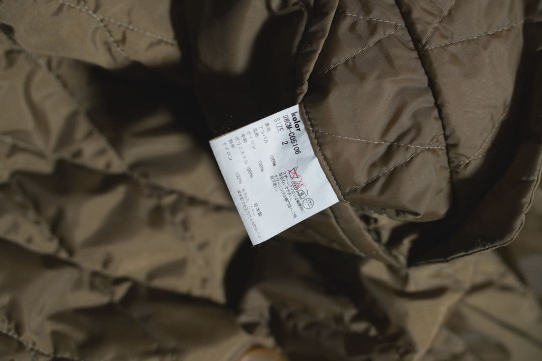 kolor アルパカ　シャギーコート　リバーシブル