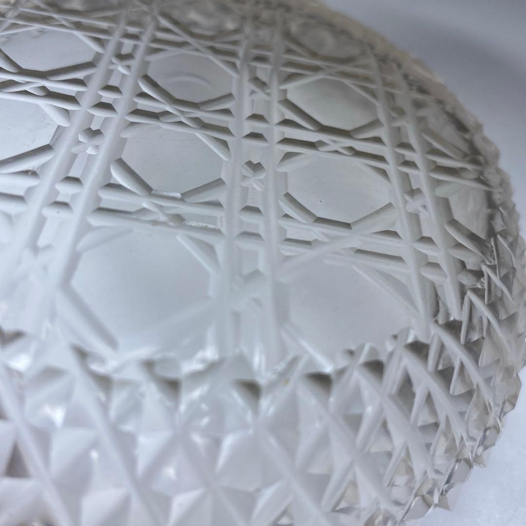 専用江戸後〜明治初期　ギヤマン手彫切子ハンドカット皿　10客　共箱直径11.8㎝