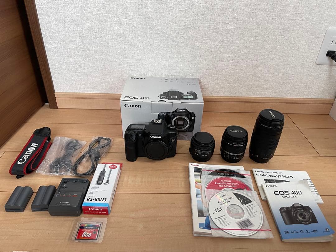 美品♪Canon EOS 40D デジタル一眼レフ　レンズ3本セット
