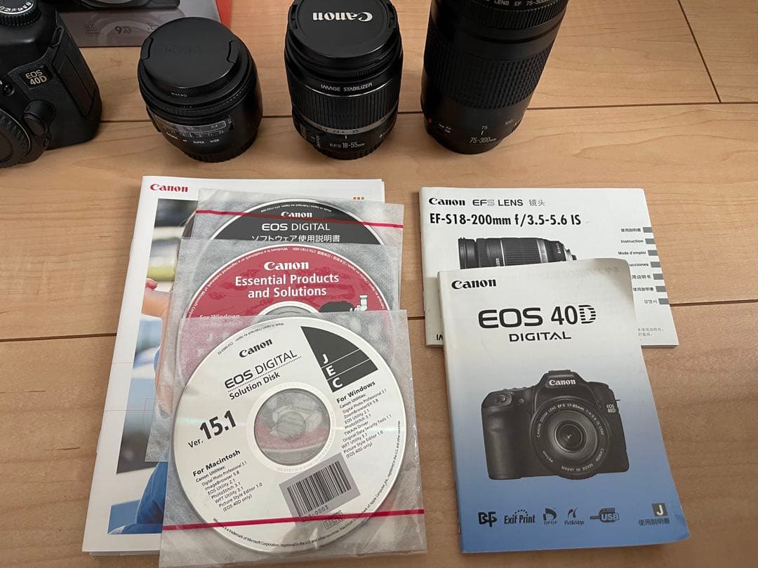 美品♪Canon EOS 40D デジタル一眼レフ　レンズ3本セット