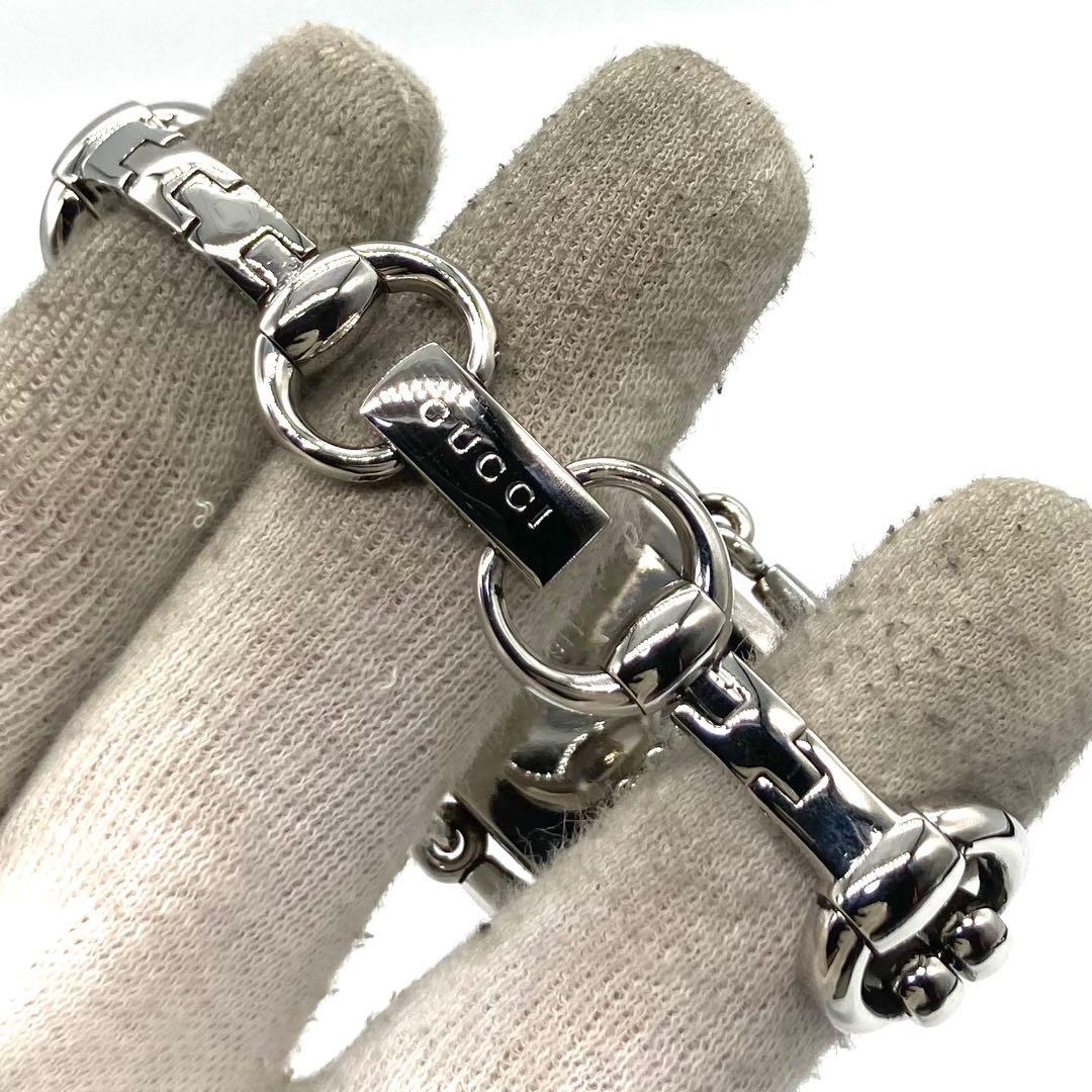 【稼働】 グッチ 腕時計 116.3 腕時計 シニョーリア QZ 青シェル文字盤