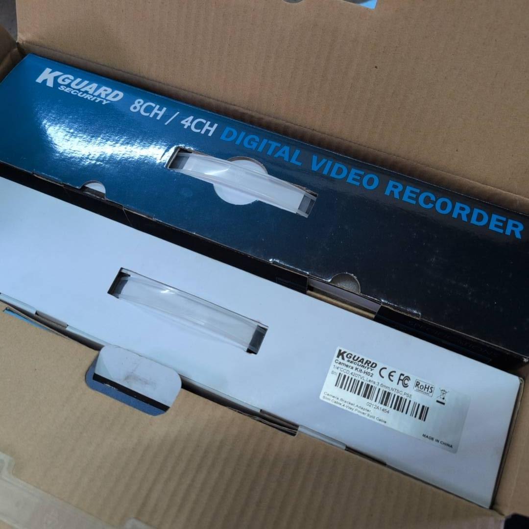 【K-GUARD】防犯カメラ録画装置セット 未使用ですが長期保管品★東京/大田区