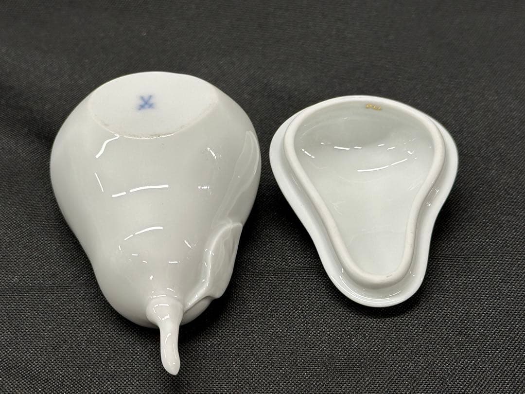 【レア？USED美品】meissen マイセン　洋梨　小物入れ　アクセサリー入れ