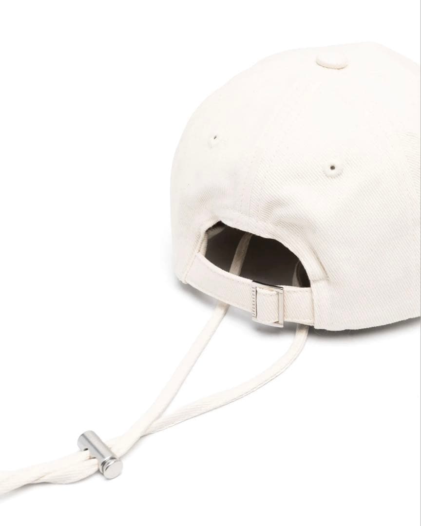 JACQUEMUS ホワイト フリンジキャップ