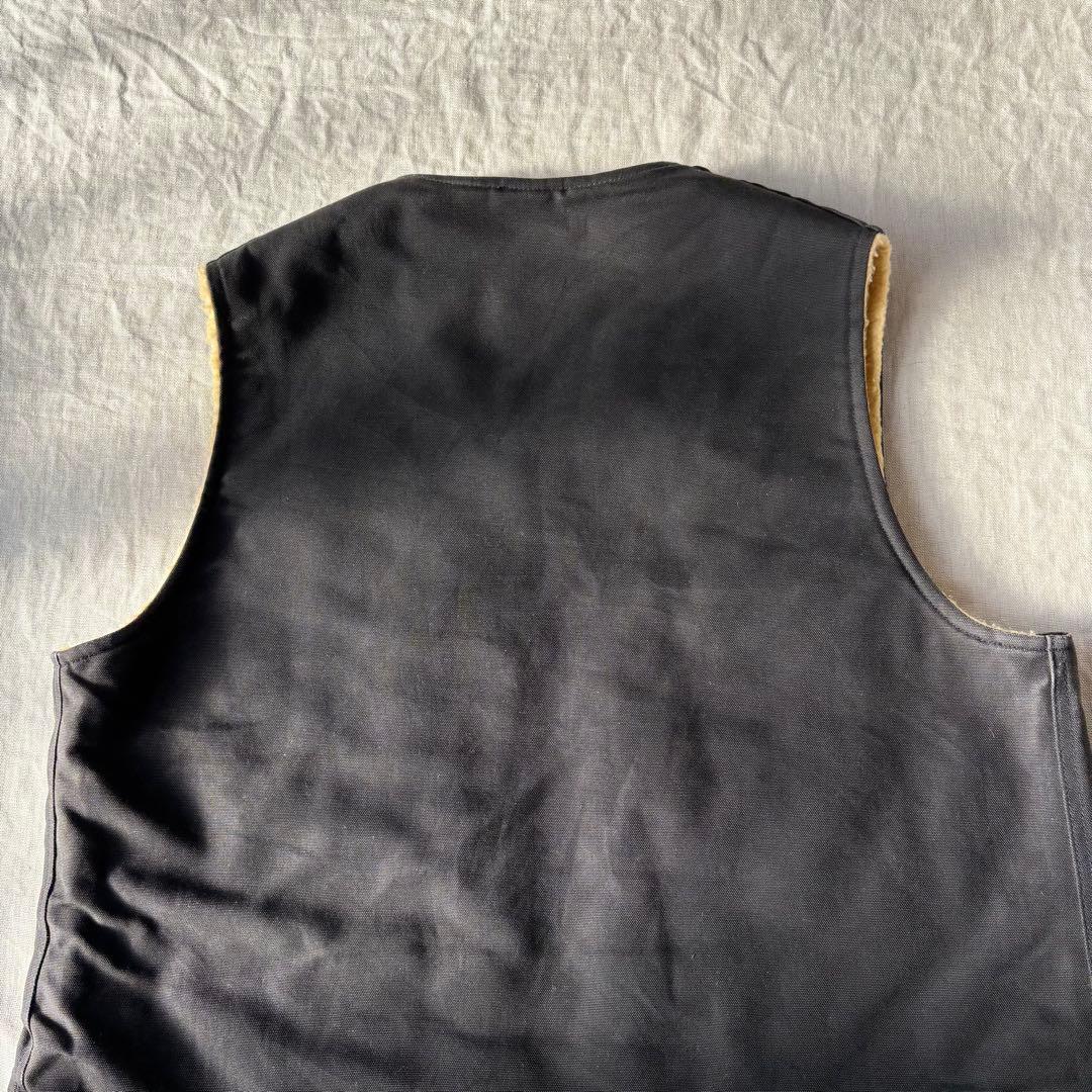 Carhartt カーハート ダックベスト ブラック 2XL 裏ボア