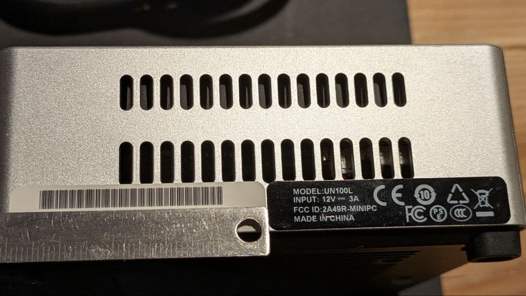 整備済み MINISFORUM UN100L 16GBRAM 512GB SSD