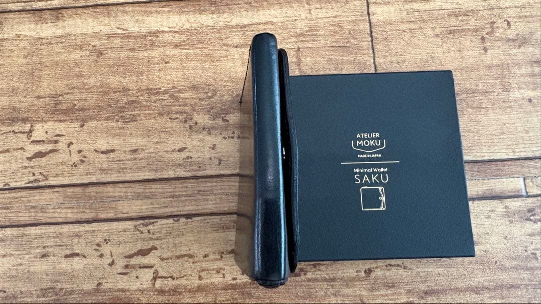moku 小さな財布 saku ver.3 プエブロレザー ブラック