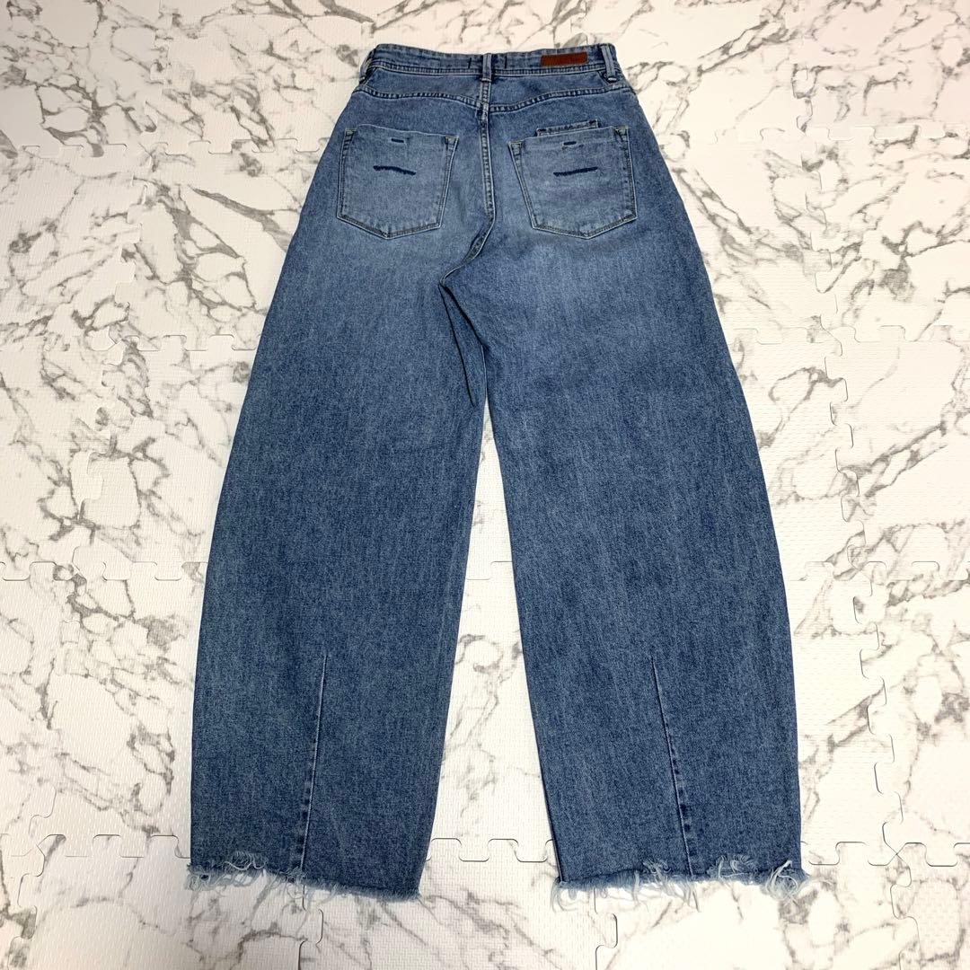 YANUK ヤヌーク LAURA カーブテーパードデニム 23サイズ