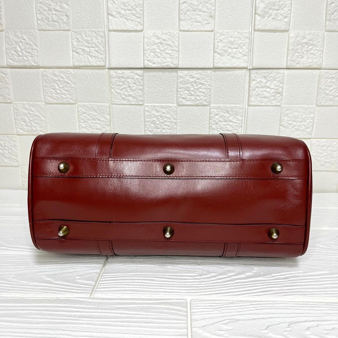 ✨極美品✨☘️Cartier☘️✨ボストンバッグ✨マストライン✨ボルドー✨南京錠✨