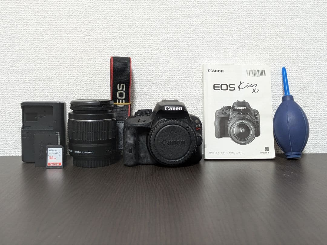 【動作確認済み】Canon EOS Kiss X7 セット【一眼レフカメラ】