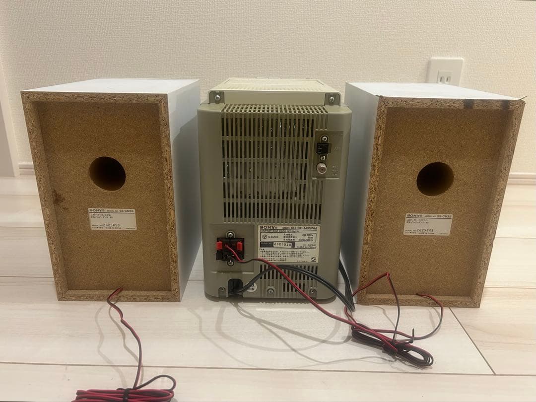 動作確認済 美品 SONY CMT-M35WM ミュージックコンポ リモコン付き