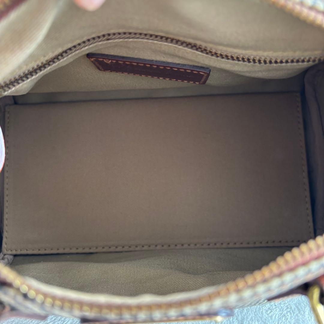 ✨️美品✨️ ポロラルフローレン 千鳥格子柄 ミニボストンバッグ PVCレザー