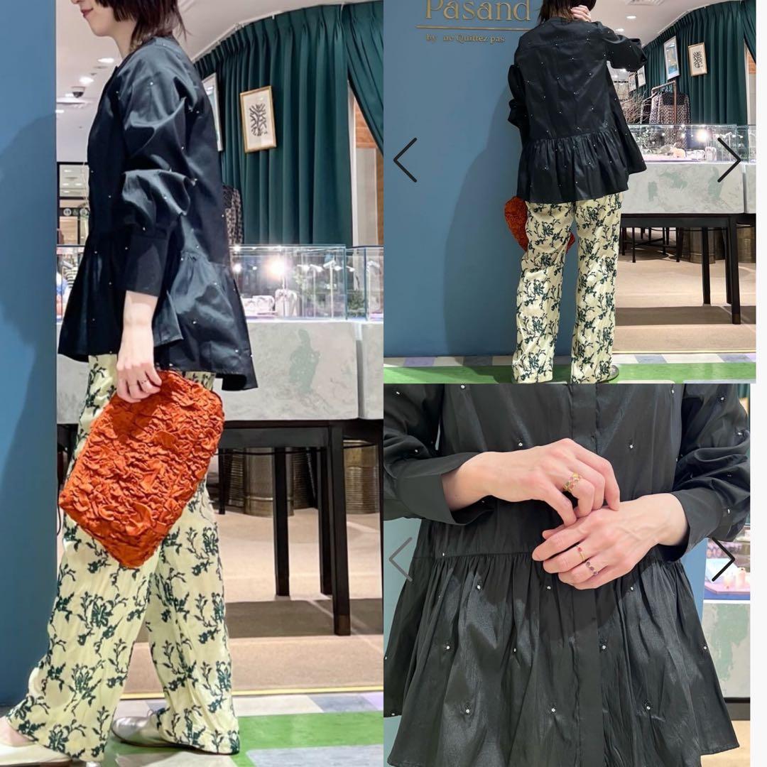 ヌキテパ Poly Dupion Zari Embroidery Blouse